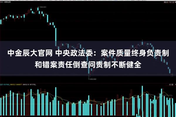 中金辰大官网 中央政法委：案件质量终身负责制和错案责任倒查问责制不断健全