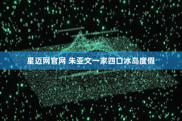 星迈网官网 朱亚文一家四口冰岛度假